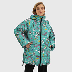 Куртка зимняя женская Багз Банни, цвет: 3D-черный — фото 2