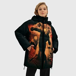 Куртка зимняя женская Федор Емельяненко Император, цвет: 3D-красный — фото 2