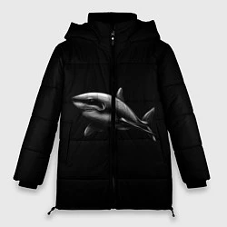 Куртка зимняя женская Акула, цвет: 3D-черный