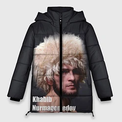 Куртка зимняя женская Хабиб Нурмагомедов, цвет: 3D-красный