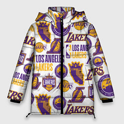 Куртка зимняя женская LAKERS LOGO, цвет: 3D-красный