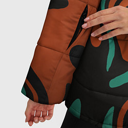 Куртка зимняя женская Абстракиця, цвет: 3D-черный — фото 2