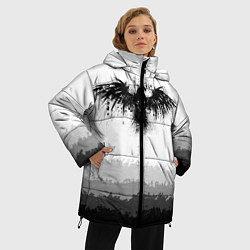 Куртка зимняя женская ЧЁРНЫЙ ВОРОН, цвет: 3D-красный — фото 2