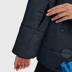 Куртка зимняя женская Стич под луной, цвет: 3D-черный — фото 2