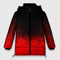 Куртка зимняя женская КРАСНО-ЧЕРНЫЙ ГРАДИЕНТ, цвет: 3D-черный