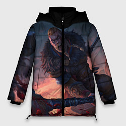 Куртка зимняя женская ASSASSINS CREED VALHALLA, цвет: 3D-черный