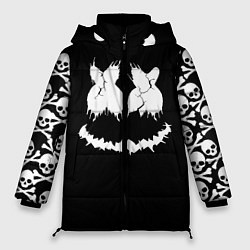 Куртка зимняя женская Marshmello Dark Smile, цвет: 3D-черный
