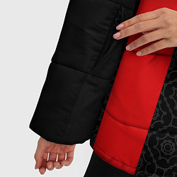 Куртка зимняя женская AC MILAN 2021 - ДОМАШНЯЯ, цвет: 3D-черный — фото 2