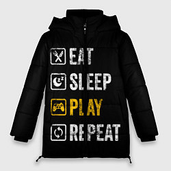 Женская зимняя куртка Eat Sleep Play Repeat