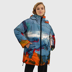 Куртка зимняя женская Я художник, цвет: 3D-черный — фото 2