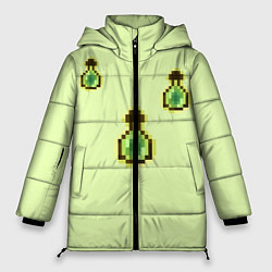 Куртка зимняя женская Пузырьки опыта, цвет: 3D-черный