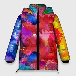Женская зимняя куртка Брызги красок