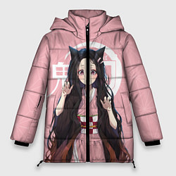 Куртка зимняя женская Nezuko, цвет: 3D-светло-серый