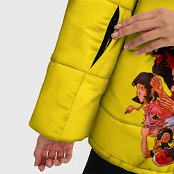 Куртка зимняя женская Моя геройская академия, цвет: 3D-красный — фото 2