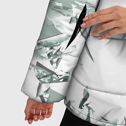 Куртка зимняя женская Разбитое стекло, цвет: 3D-черный — фото 2