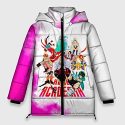 Куртка зимняя женская Моя геройская академия, цвет: 3D-светло-серый