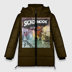 Куртка зимняя женская Travis scott sicko mode, цвет: 3D-красный