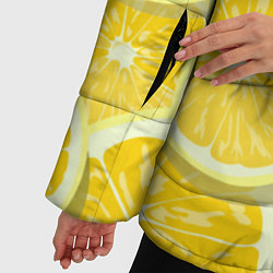 Куртка зимняя женская Лимончики, цвет: 3D-черный — фото 2