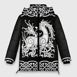 Куртка зимняя женская Рингерике олень белый 3D, цвет: 3D-черный