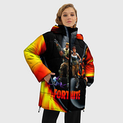 Куртка зимняя женская FORTNITE S, цвет: 3D-черный — фото 2