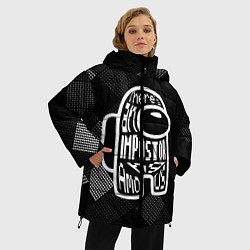 Куртка зимняя женская Among Us W Plain, цвет: 3D-черный — фото 2