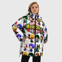 Куртка зимняя женская Моя геройская академия, цвет: 3D-светло-серый — фото 2