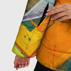 Куртка зимняя женская Геометрический хаос, цвет: 3D-черный — фото 2