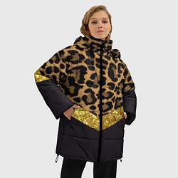 Куртка зимняя женская Леопардовый принт, цвет: 3D-черный — фото 2