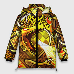 Куртка зимняя женская CS GO DRAGON LORE, цвет: 3D-красный
