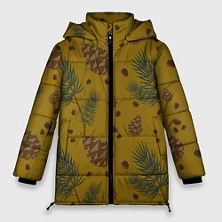 Куртка зимняя женская Сибирские шишки, цвет: 3D-черный