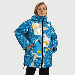 Куртка зимняя женская Kooky Christmas, цвет: 3D-черный — фото 2