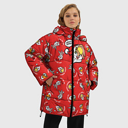 Куртка зимняя женская Merry!, цвет: 3D-красный — фото 2