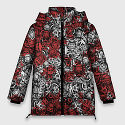 Женская зимняя куртка Красные и Белые самураи