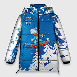 Куртка зимняя женская Brawl Stars Snowboarding, цвет: 3D-черный