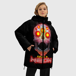 Куртка зимняя женская Будущее в неоне, цвет: 3D-красный — фото 2
