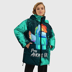 Куртка зимняя женская AMONG US - ПОНИ, цвет: 3D-светло-серый — фото 2
