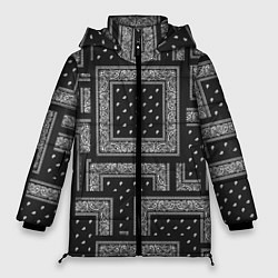 Женская зимняя куртка 3D Бандана v black