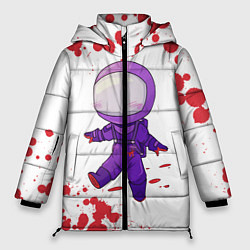 Куртка зимняя женская AMONG US - Импостор Покушал, цвет: 3D-черный