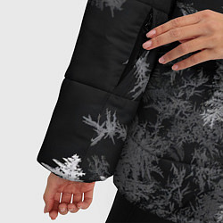 Куртка зимняя женская Брутальный Дед Мороз, цвет: 3D-черный — фото 2