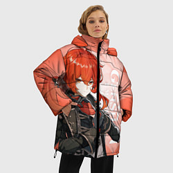 Куртка зимняя женская GENSHIN IMPACT, ДИЛЮК, цвет: 3D-черный — фото 2