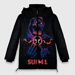 Куртка зимняя женская Sum 41 череп, цвет: 3D-черный