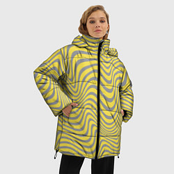 Куртка зимняя женская Волны Года, цвет: 3D-черный — фото 2