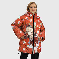 Куртка зимняя женская GENSHIN IMPACT, цвет: 3D-светло-серый — фото 2