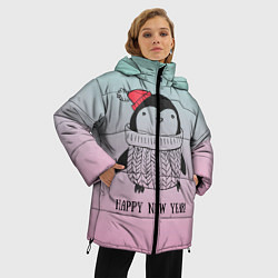 Куртка зимняя женская Милый пингвин, цвет: 3D-светло-серый — фото 2