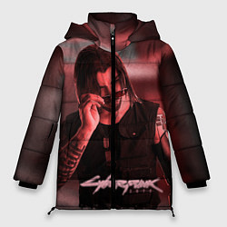 Куртка зимняя женская Johnny Silverhand Cyberpunk, цвет: 3D-черный