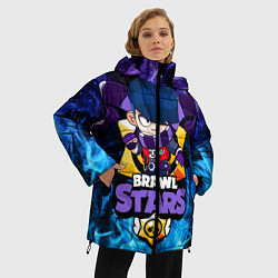 Куртка зимняя женская BRAWL STARS EDGAR, цвет: 3D-черный — фото 2