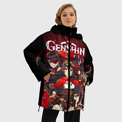 Куртка зимняя женская GENSHIN IMPACT, цвет: 3D-черный — фото 2