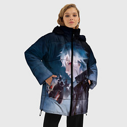 Куртка зимняя женская Кен Канеки, цвет: 3D-красный — фото 2