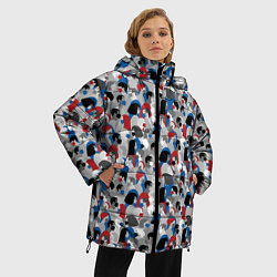Куртка зимняя женская Коронавирус, цвет: 3D-светло-серый — фото 2