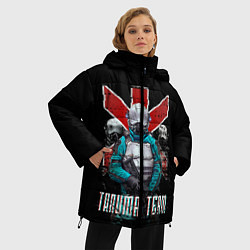 Куртка зимняя женская CYBERPUNK TRAUMA TEAM, цвет: 3D-черный — фото 2